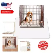 Large 48x48 Waterproof Dog Crate Mat - Transparent, Non-Slip Pet Floor Liner