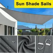 Waterproof Sun Shade Sail for Patio Sun UV Blocking Park Carport Rectangle