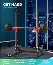 Squat Rack Adjustable Home Fitness Equipment Exercise Weight Bench Press Incline