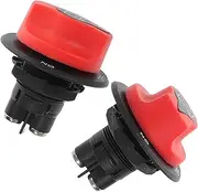 2pcs Battery Disconnect Isolator Switches Pushbutton Car Boat for Quick Power Disconnection for Vehicles and Use