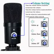 USB Microphone Condenser Kit Complete Set For Chatting Recording iPhone Mic USA