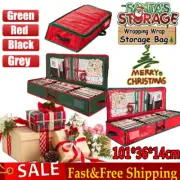 Christmas Xmas Wrapping Wrap Organizer Paper Storage Bag Tidy Gift Decoration D2