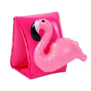 PVC Inflatable Children Arm Swimming Ring Baby Floats Hand Circle Floating Inflatable Sleeves Swim Pool Accessories(Flamingo) 2pcs