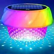 yowin Floating Solar Pool Lights with Remote Control, RGB Tub Light Solar Powered IP68 Waterproof Pond Lamp for Bathing Time, Ponds, Swimming Pool, Party Decorations