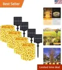 288FT Solar Fairy String Lights - 8 Modes, 4-Pack 72FT Warm White Twinkle