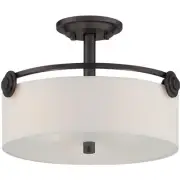 Designers Fountain 87111-OEB Gramercy Park Semi-Flush Mount Old English Bronze