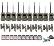Cuddeback Bundle - Cuddelink 10x IR LL-2A Cameras, 10x Genius PTL Mount 3488