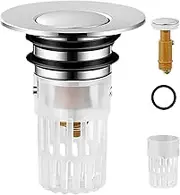Bathroom Sink Stopper Pop Up | Anti-Clogging Basin Press Filter | Drain Filter Bathroom Sink Stopper Drain, Multi-Function Household Strainer, Prevent Odor and Clogging