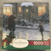 Thomas Kinkade Skater's Pond 1000 Piece Jigsaw Puzzle 2008 Ceaco SEALED
