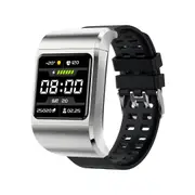 Smart Watch G36 Pro Sport Bluetooth TWS Earphone Heart Rate Monitor Headset Long Time Standby Wireless Earbud Wristband - Silver