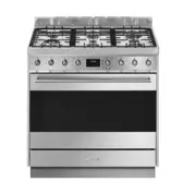 Smeg Classic 90cm Pyrolytic Dual Fuel Freestanding Cooker