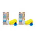 2x White Magic White 15cm Shower Eraser Sponge Cleaning Iron-Shaped Bath Cleaner