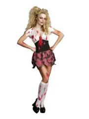 Dreamgirl High School Schoolghoul Sexy Schoolgirl Zombie Adult Costume Small 2-6