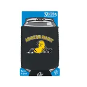 Assaulted Peanut - Funny Novelty Stubby Holder With Base