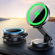 for MagSafe Car Mount Charger, [All-Metal] 15W Fast MagSafe Car Charger, Hand...