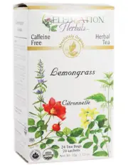 24 Count Dried Lemon Grass Tea Bags Caffeine Free Refreshing Drink