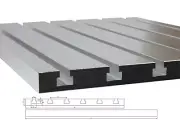 t slot fixture plate 30 x 20 cm, aluminum, t-track, metalworking, cnc bed