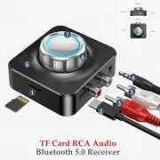 Bluetooth 5.0 Receiver Wireless Stereo Adapter TF Card RCA Audio AUX MP3 Player (for: Daihatsu)