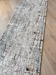 Multicoloured modern Turkish Made hallway carpet rug runner -soft pile -