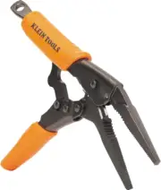 Klein Tools 38612 Long Nose Locking Pliers with Quick Release Handles, Ideal for