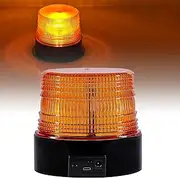 LED Warning Light (Magnetic) Wireless Rooftop Beacon | Hazard and Emergency Use | Nighttime, Roadside, Off-Road | Rechargeable
