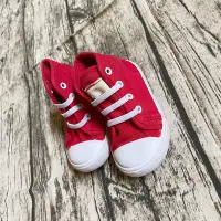 在飛比找Yahoo!奇摩拍賣優惠-寶寶童裝童鞋 街頭潮流converse風格個性紅色高筒帆布鞋
