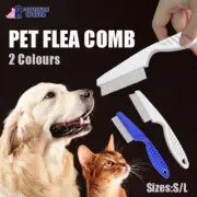 Premium Metal Lice Comb - Fine Toothed Flea & Nit Removal with Handle AU Shock