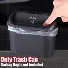 Universal Car Trash Can Garbage Bin Bag Organizer Storage Box Black Accessories