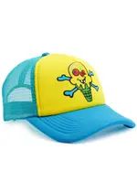Ice Cream Cones Bones Trucker cap - Yellow ONE SIZE