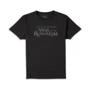 Lord Of The Rings Textured Logo Unisex T-Shirt - Black