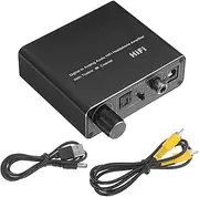 UPKOCH Optical to Analog Audio Converter for Tv Construction Compact Design for Easy Portability Compatible Digital Devices for Random Style