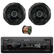 Infinity Alpha 100 Bluetooth FM Radio Receiver, 2x 6.5" 240W Car Speakers, Wire