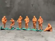1/72 WW II Soviet "Tank soldier Driving and Riding posture"7 man (3D printed)