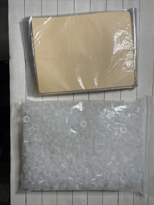 Tattoo Practice Skins with Ink Cups Small 1010Pcs Tattoo Fake Skin and Ink Caps