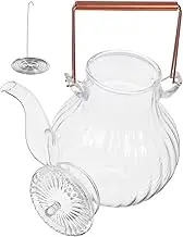 CLISPEED Delicate Teapot with Handle Stovetop Tea Kettle for Induction Cookers Tea Brewing Pot for Home and Office Use Elegant and Convenient Design