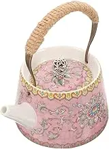 GREENADSCAPE Ceramic Teapot for Elegant Heat Resistant Design Portable Teaware for Home Office for Oolong Tea for Various Occasions