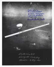 Enola Gay, Hiroshima, Navigators, Van Kirk, Gackenbach, Atomic Cloud Photo # 2