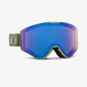Electric Visual Kleveland II Army Drab + BL Yellow Lens Goggles (Blue Chrome)