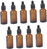 HEATSHAKING Refillable Amber Bottles with Droppers DIY Essential Oil Perfume and Aromatherapy Blends Reusable for Home Use and Gifting