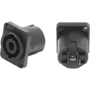D FLANGE 2-POLE SPEAKON SOCKET