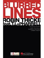 Blurred Lines Robin Thicke Song for Piano Vocal Sheet Music Chords Lyrics