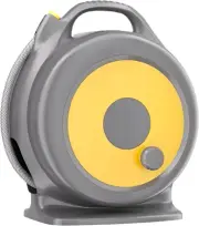Retractable Garden Hose Reel – 20M Water Hose with 10-Pattern Spray Nozzle, Buil