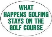 Knockout 5021 'What Happens Golfing, Stays on The Golf Course' Hitch Cover