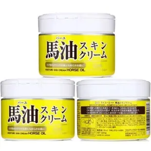 【日本馬油Loshi】天然潤膚乳霜 220gx3入組