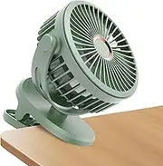 Clip On Fan Rechargeable - Rechargeable Portable Fan With Clip | Ultra-Quiet Cooling Device With 4 Speeds, Rotatable 720-Degree Adjustable Blower For Travel