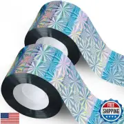 1.9in Wide Bird Scare Tape Ribbon 328ft x 2 Rolls Double Side Reflective Tape