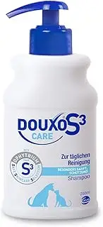 DOUXO S3 CARE Shampoo | Ultra-Gentle Cleansing Cat Shampoo | Dog Shampoo Sensitive Skin | Regular Use Pet Shampoo | Hypoallergenic Dog Shampoo | Douxo Shampoo for Dogs | Hydrating & Detangling | 200ml