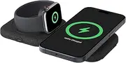 [Belkin] MagSafe Compatible 2-in-1 Magnetic Charging Travel Pad 15W - BoostCharge Pro Foldable Qi2-Certified Wireless Charger, MagSafe-Compatible Charger for iPhone 12, Apple Watch 9, AirPods
