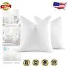 Versatile 28x28 Cotton Cover Down Feather Pillow Inserts - Fluffy Support