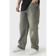 Mens Stone Tall Relaxed Fit Jeans